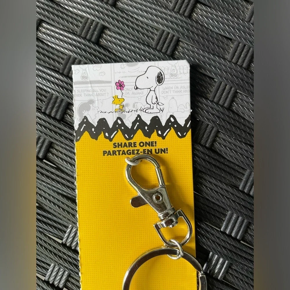 Snoopy Keychain,Peanuts Silver Keychain Clip